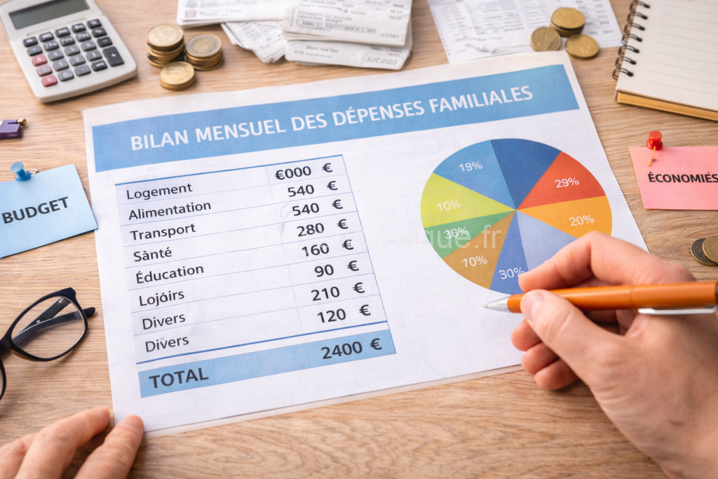 Réaliser un bilan mensuel des dépenses.