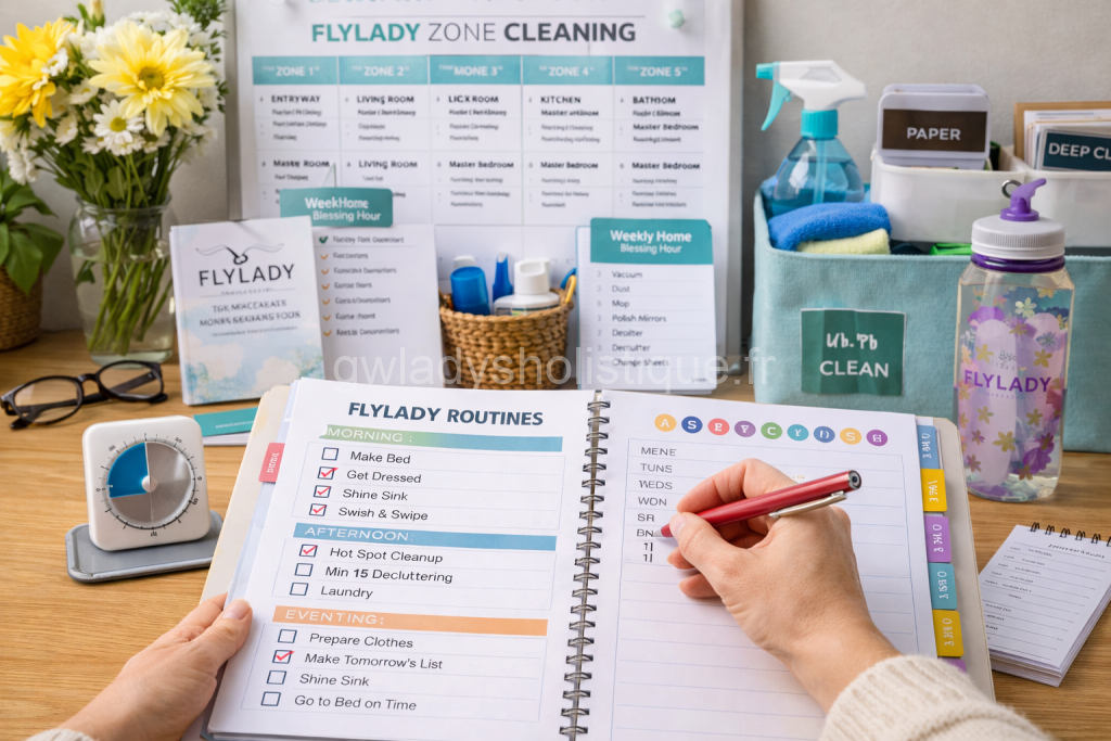 FlyLady organise tout les domaines de notre vie pour en reprendre le contrôle.