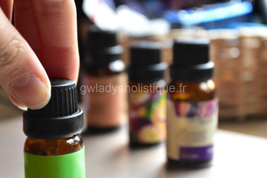 Huiles essentielles en diffusion.